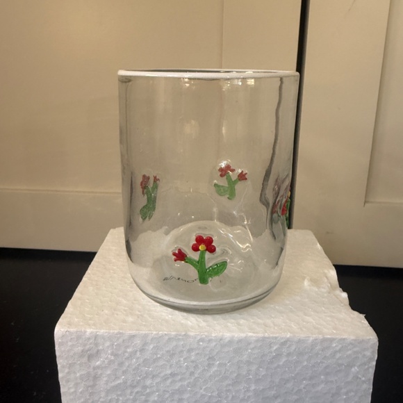 NWT Anthropologie Icon  Flower Juice Glass - Picture 2 of 2